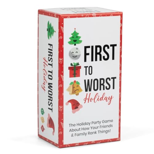 FIRST TO WORST Holiday Edition Party Game - A...
