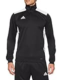 Double yarn, 100% Polyester adidas Herren REGI18 TR TOP Sweatshirt, Black/White, L