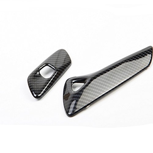 Justautotrim Carbon Fiber Look Interior Door Handle Molding Cover Trims Accessories For 2014 2015 2016 2017 2018 Chevrolet Corvette C7 #TOP1