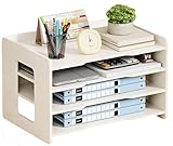 A3-Papierablagen FüR BüRo Und Schule – Briefablage, DokumentenstäNder, Zeitschriftenablage – Ideal Zur Organisation WeißEr Schreibtischordner(4L/B)