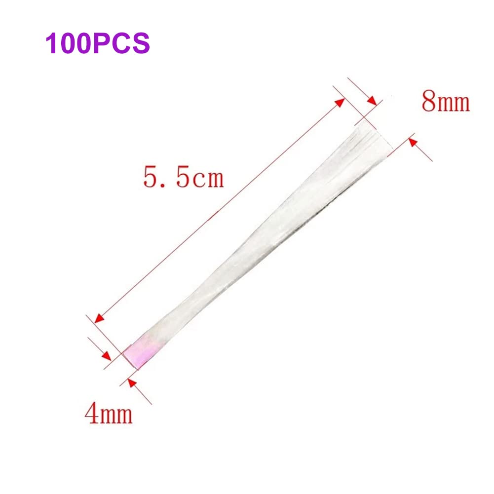 Extensiones de Uñas de Fibra de Vidrio,Extensiones de Uñas de Vidrio,Extensión de Uñas de Seda,Para Salones De Uñas Nail Extension Para Mujeres Niñas,Púrpura(100PCS)