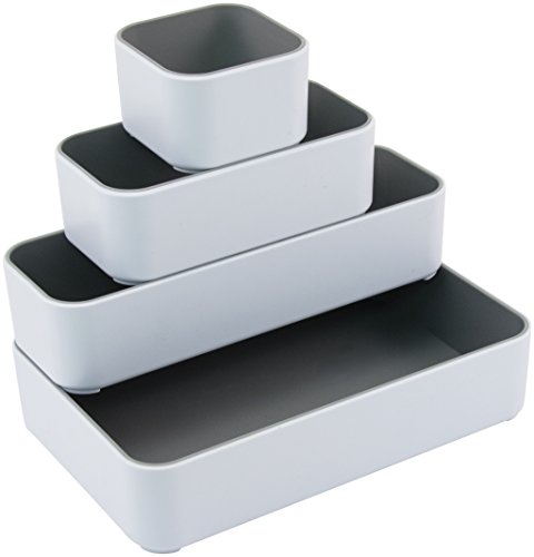 Plateaux de bureau Stackbl Advantus 37592 blancs et gris pour trier vos dossiers - 5