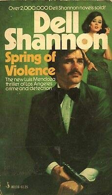 SPRING OF VIOLENCE By DELL SHANNON Pocket Books... B08LL8RZVF Book Cover