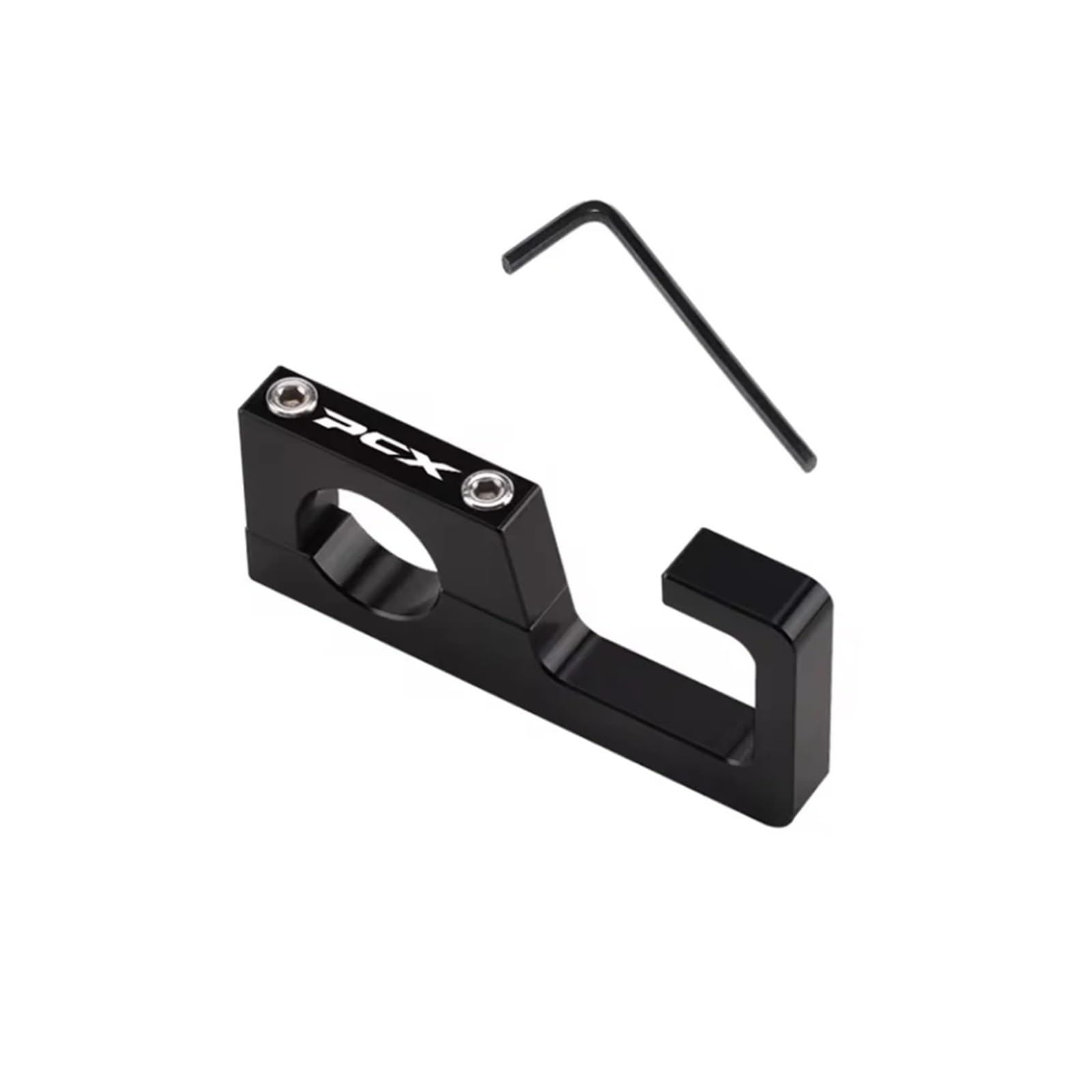 astuyhj Non-Slip Handlebar Hook for Hon@&da PCX125 PCX150 PCX160 PCX 160 PCX 150 PCX125 22mm Motorcycle Helmet Hook Luggage Bag Hook Holder Hanger Hooks(1PC Black)