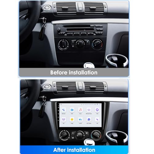 Autoradio GPS tactile 9" pour voyager en BMW Série 1 E81 E82 E87 E88