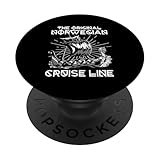 DIE URSPRÜNGLICHE NORWEGISCHE KREUZFAHRTLINIE Wikingerschiff PopSockets Klebender PopGrip