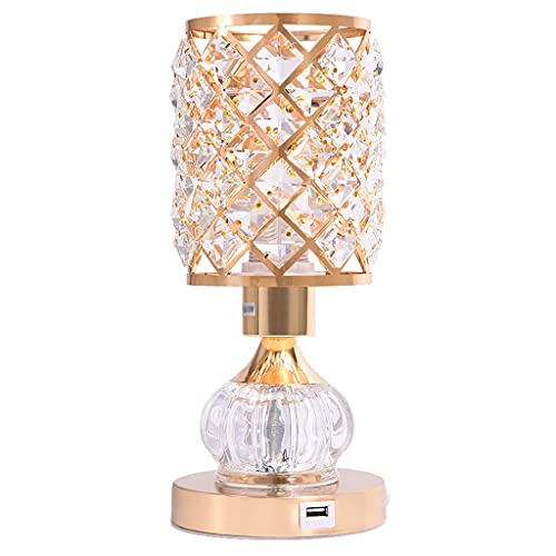 Lampada da tavolo stile vintage OTILIE - Metallo-23x16x40cm