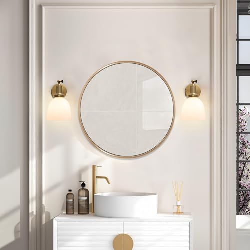 Image of Industrial Vintage Slope Pole Wall Mount Single Sconce with 6.7 inch Oval Dome Milk White Glass Shade Wall Sconce Light Lamp Fixture