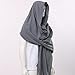 GRACEART Post Apocalyptic Shawl Hood Scarf Shaman Cowl Medieval Costume Sash Urban Dark Grey