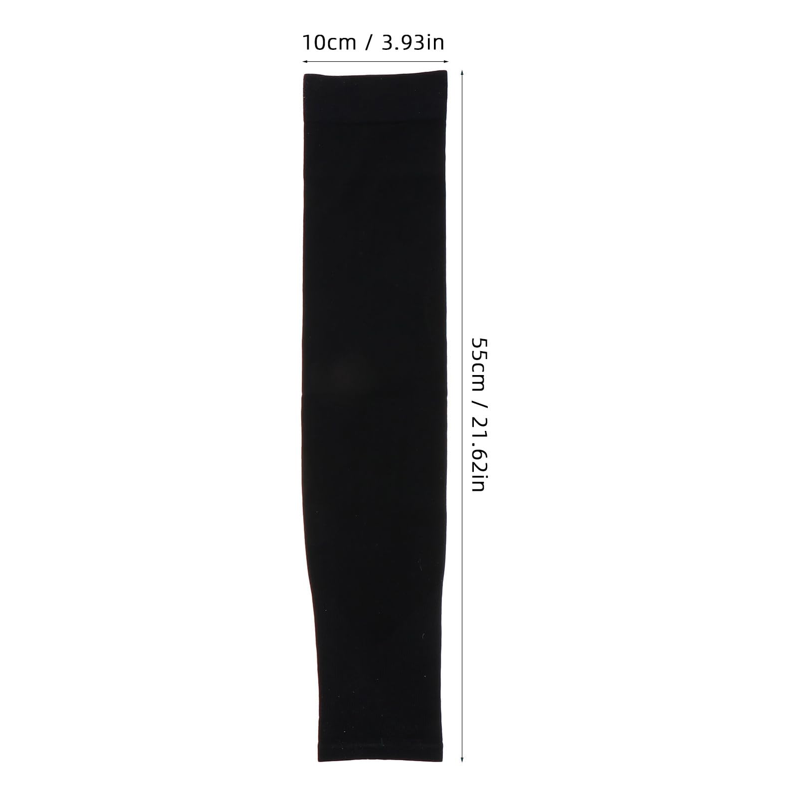 GANAZONO Lot de 2 Protège-Jambes Anti-Uv en Tissu Glace Manchons de Cyclisme Élastiques Noir