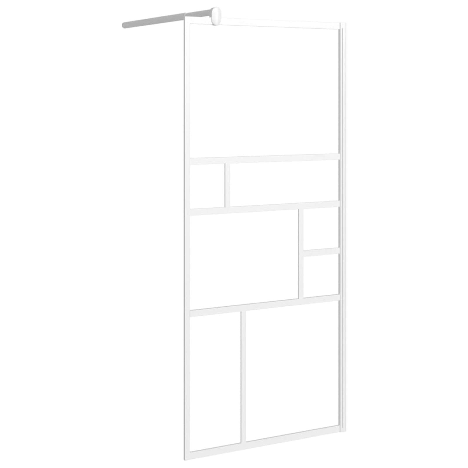 Parete per Doccia Walk in 90x195 cm in Vetro ESG Bianco,Parete per Doccia Walk-in,Parete Doccia,Componenti Doccia,Pareti Doccia-151869