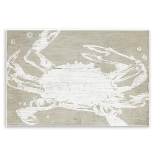 Ocean Crab Rustic Crustacean, 10 x 15 Inch Mounted Print on Wall Plaque
