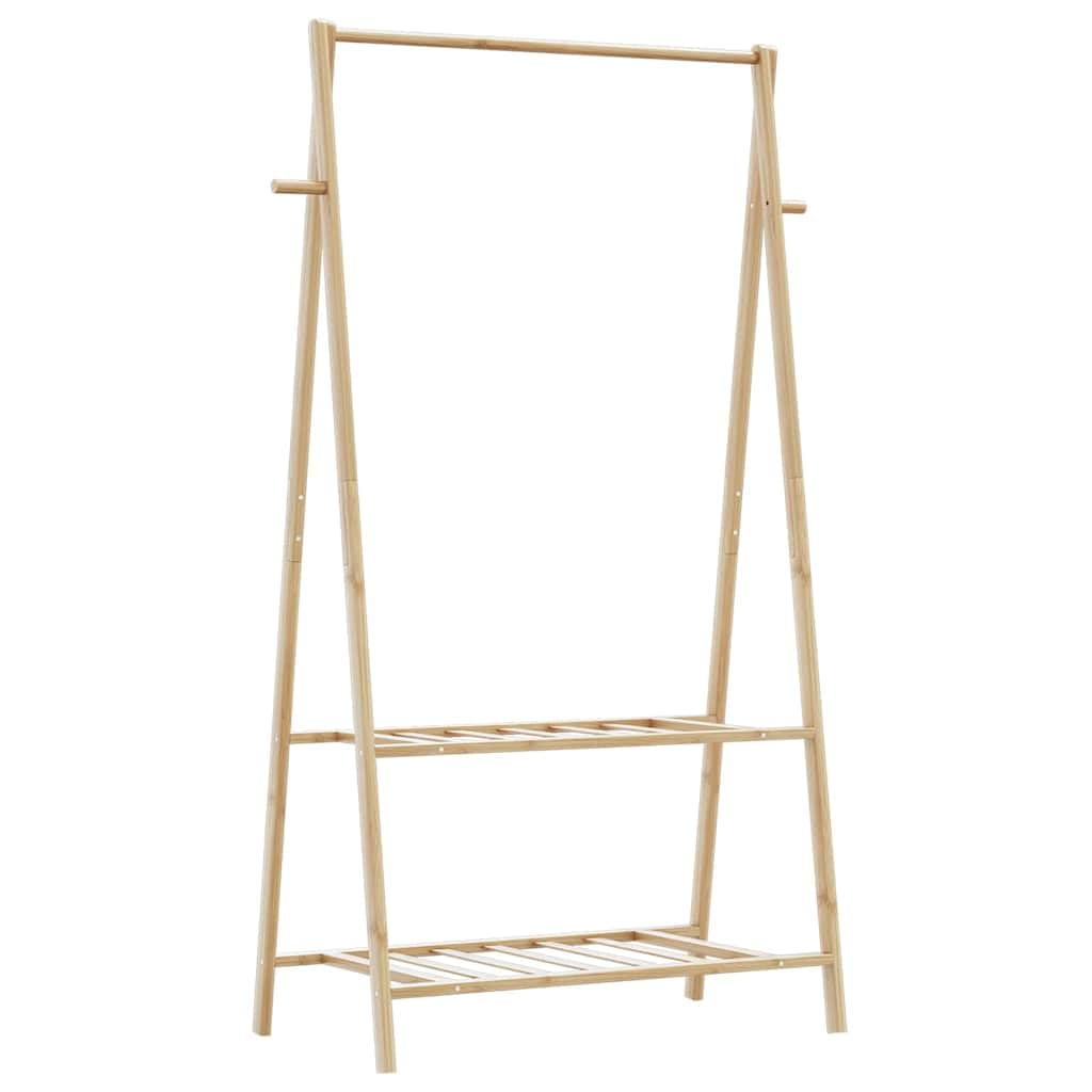 Rangement vêtements pliable en bambou pour maximiser l'espace des petits appartements