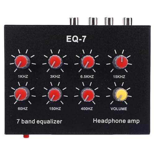 Ecualizador de 7 bandas con control ±12 dB | Procesador de sonido digital de 2 canales para estéreo de auto y amplificación para auriculares miniatura 3