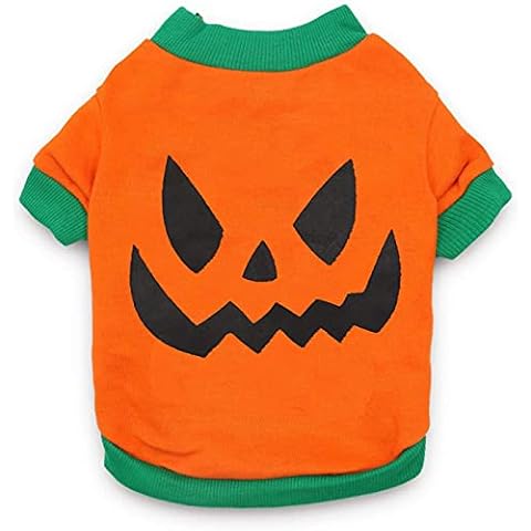 Puppy Halloween Shirts Small Dogs Halloween Clothes Extra Small XS Dog Halloween Shirt Halloween Dog Clothes Funny T-Shirt for Small Dogs, XS Cover