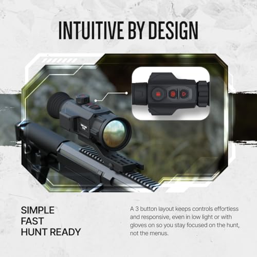 ATN Thor 6 Mini Thermal Rifle Scope, 384x288, 2.5-20x, Hog & Coyote Hunting by ATN - Used condition - Image 5