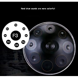 SHMGSG Nitridation Handpan Drum Instrument No Use of Paint Handmade Tuned Gu (High 35),(55.6Cm) Music Hand Pan in D… - Les Beatles, Paul McCartney, John Lennon, RIngo Starr, George Harrison SHMGSG Nitridation Handpan Drum Instrument No Use of Paint Handmade Tuned Gu (High 35),(55.6Cm) Music Hand Pan in D… – Image 4