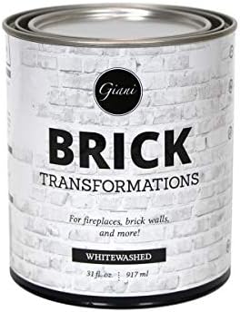 Giani Brick Transformations Whitewash Paint for Brick Walls and Fireplaces 31 fl. oz.