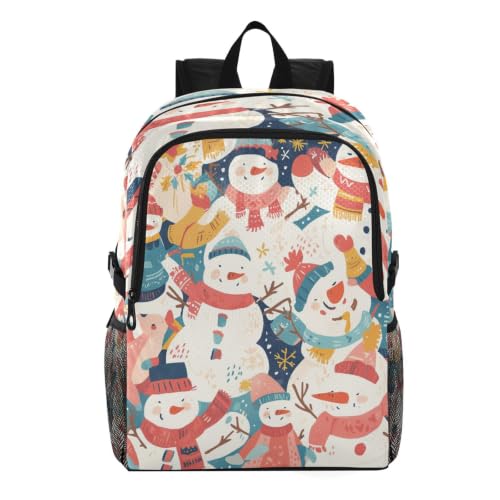 Sac à dos de randonnée pliable bonhommes de neige léger pour sorties nature en famille