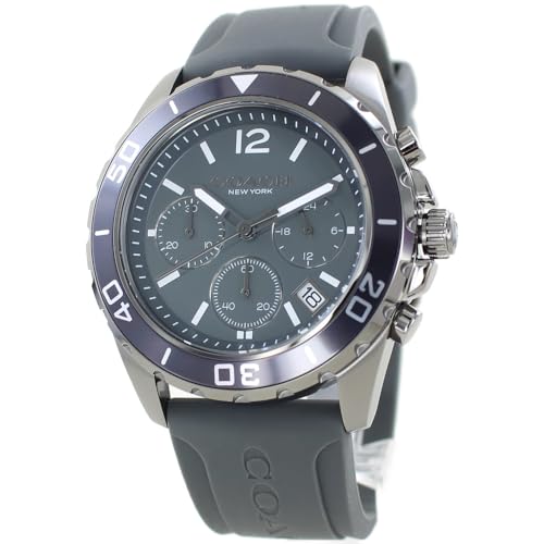 [コーチ] 腕時計 メンズ ケント シリコンバンド ラバー グレー 14602642 [並行輸入品]