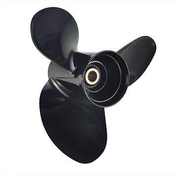 Xspeed Aluminum 3 Blades Outboard Propeller for 4-1/4" Gearcase Suzuki 70-140HP Engines,15 Spline Tooth,RH
