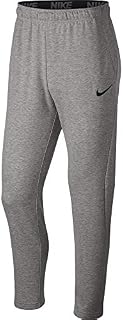 Nike Men's Dry Fleece Training Pants, Dark Grey Heather/Black, Large