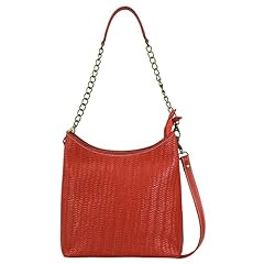 Herringbone Embossed Red