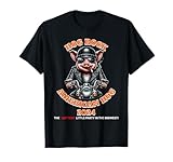 Hog Rock American Hog Funny Smoking Pig Motorcycle Rally T-Shirt
