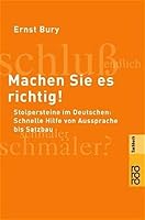 Machen Sie es richtig. 3499606909 Book Cover