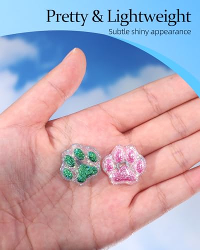 Image of Plifal Xray Markers with Lead Initials Paw - X-ray Markers Glitter Green & Rose Resin Radiology with Letter Include Reusable Adhesive Tape to Nurse Radiologist Badge Reel Buddy, Easy to Identify