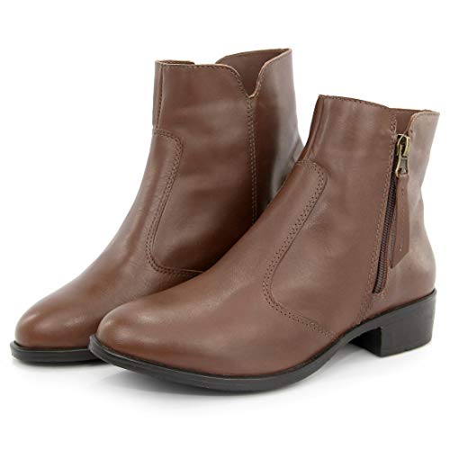 Bota Cano Curto em Couro Arietto Cor:Preto;Tamanho:36