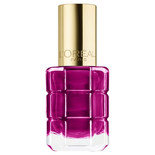 L'Oréal Paris Color Riche Le Vernis Nagellack mit Öl in Pink/Pflegender Farblack in kräftigem Magenta mit Glanz-Effekt /# 330 Fuchsia Palace / 1 x 14ml