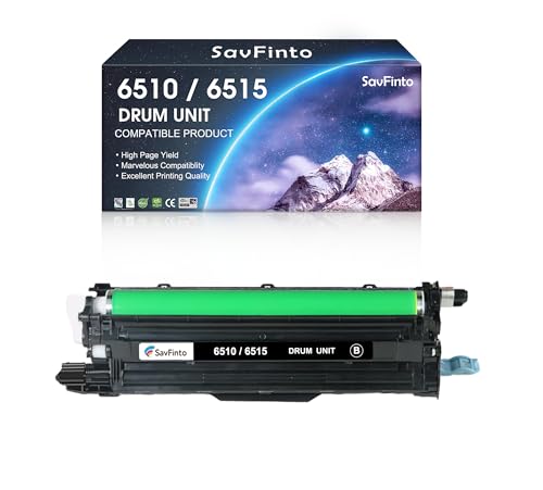 SavFinto 6510 6515 Drum Cartridge Black 108R01420 Replacement for Xerox Phaser 6510DN 6510DNI 6510DNM 6510N WorkCentre 6515DN 6515DNI 6515DNM 6515N Printer (Black,1-Pack) -  SavFinto for DR6510 DR6515 Drum unit, Phaser 6510 WorkCentre 6515 Drum Unit