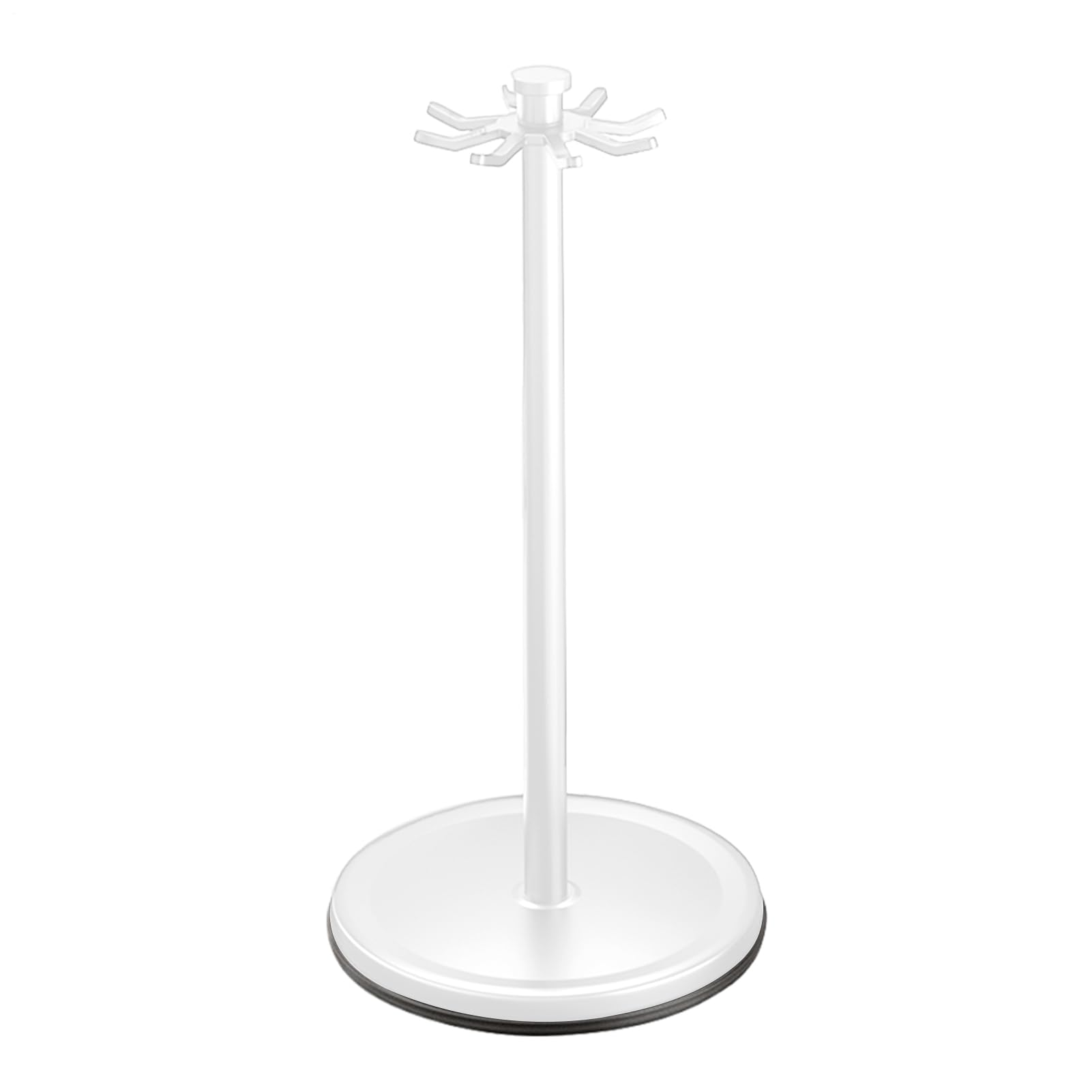 Organizer da cucina girevole a 360°, accessorio stabile per il piano di lavoro, per spatole, fruste e cucina, supporto compatto con 8 ganci per utensili da cucina