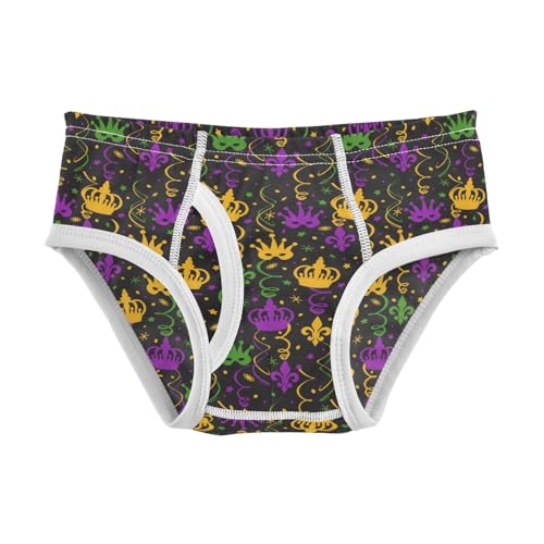 Boys' Exclusive Briefs Toddler Underwear 95% Combed Cotton Boxerbriefs 2T Royal Crown Pattern 2