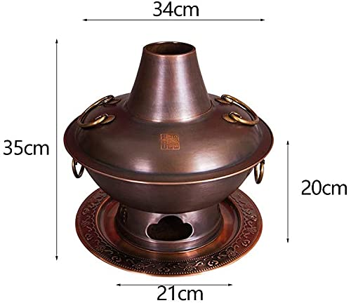 Copper Hot Pot Beijing Hot Pot cobre multiuso para varias personas miniatura 3