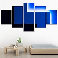 SIGNWIN 5 Panel Canvas Wall Art Abstract Closeup Colorful Digital Art Lights for Home Decorations Ready to Hang - 60