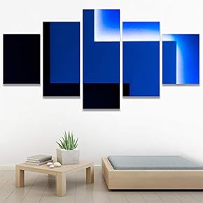 SIGNWIN 5 Panel Canvas Wall Art Abstract Closeup...