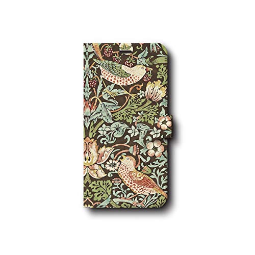 iPhone15 ウィリアムモリス 5 1504 スマホケース 手帳型 名画 全機種対応 ケース 人気 名作絵画 あいふぉん 携帯ケース