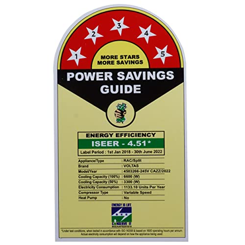 Image of Voltas 2 Ton 5 Star Inverter Split AC (Copper Condenser, 245V CAZZ, White)