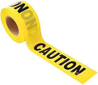 UEETEK 100M Barricade Ribbon Danger Tape Safety Caution Tape Warning Tape (YELLOW)