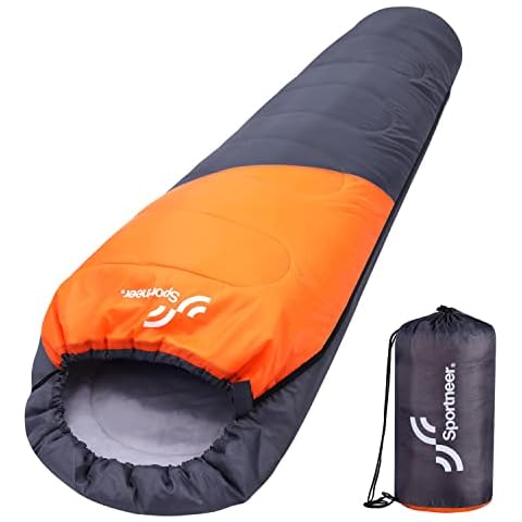 Schlafsack Outdoor Camping Sommer: Sportneer Schlafsack Sleeping Bag Sommer Schlafsack Kinder Erwachsene Ultraleicht Sommerschlafsack Schlafsäcke leicht Mumienschlafsack Indoor Cover