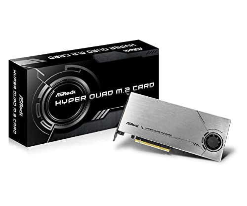 ASROCK Hyper Quad M.2 Card PCIE GEN4X16 NVME 4XM.2 64GB/S