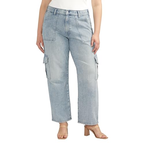 Silver Jeans Co. Women's Denim Utility Cargo Jeans