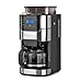 Produktbild Barista Filterkaffeemaschine mit verstellbarem Mahlwerk & Glaskanne | Warmhaltefunktion, 24h Timer & Permanentfilter | Für 10 Tassen Kaffee | Kaffeemaschine für Bohnen & Pulver [Edelstahl]
