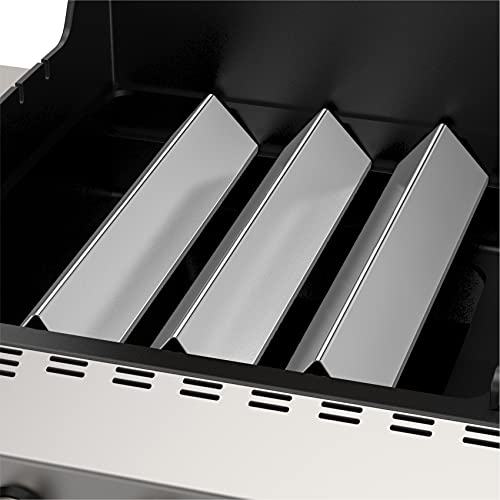 onlyfire BBQ Gasgrills Edelstahl Flavorizer Bars für Weber Spirit E-210 E-220 S-210 S-220 (2013-2016) Flammenverteiler, Flammenblech, Aromaschienen, Brennerabdeckung, Ersatz für Weber 7635 (3 Stück)