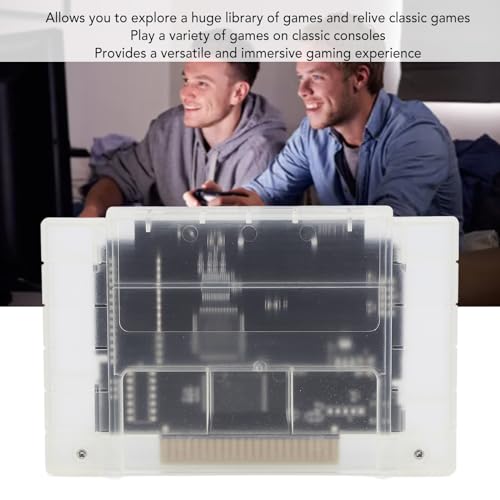 Tarjeta de Grabación de Juegos, Cartucho de Videojuego 3000 en 1 V1.0 para Consola de Juegos SNES, Casete de Juego con Tarjeta de Memoria de 8 GB, Compatible con la Versión
