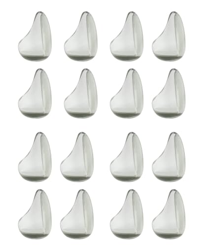 Image of 16 Pack Transparent Corner Protectors - Baby Safety Edge Guards for Furniture, Clear Sharp Corner Covers for Dining Table Baby Proofing (Drop-Shaped)