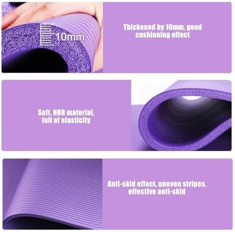 Deluxe Yoga Fitness 5-Piece Set – Non-Slip Mat, Stability Ball, Foam Block, Resistance Band & Strap – Home Gym & Pilates Accessories