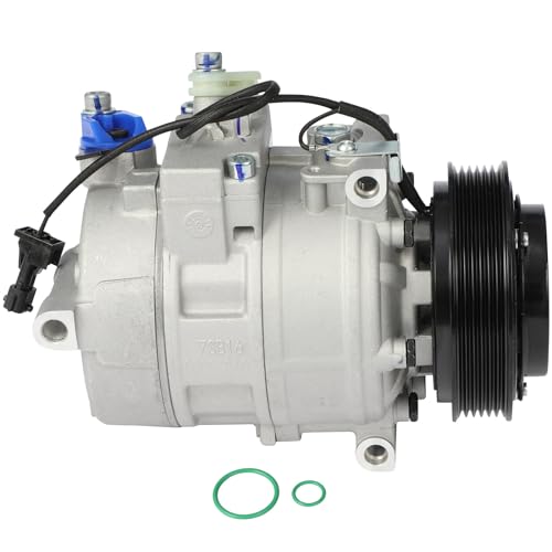 Image of ECCPP AC Compressor Direct Fit for Saab 9-5 L4 2.3L 2003-2009 | for Saab 9-5 V6 3.0L 2003 97566 Fast Cooling AC Compressor with Clutch Low Vibration Reduces Engine Load Fuel Efficient